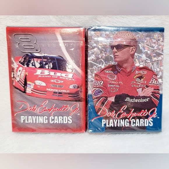 Dale Earnhardt Jr. Limited Edition NASCAR Collectible Tin w/2 Playing Card Decks - Picture 6 of 15